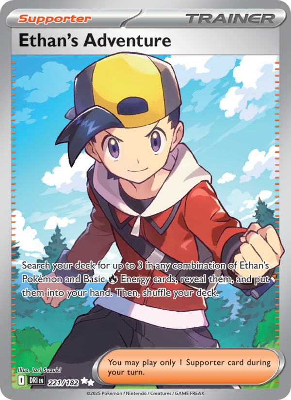 Ethan's Adventure (221/182) Reverse Holo card image
