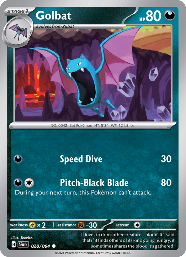 Golbat (028/64) Reverse Holo card image