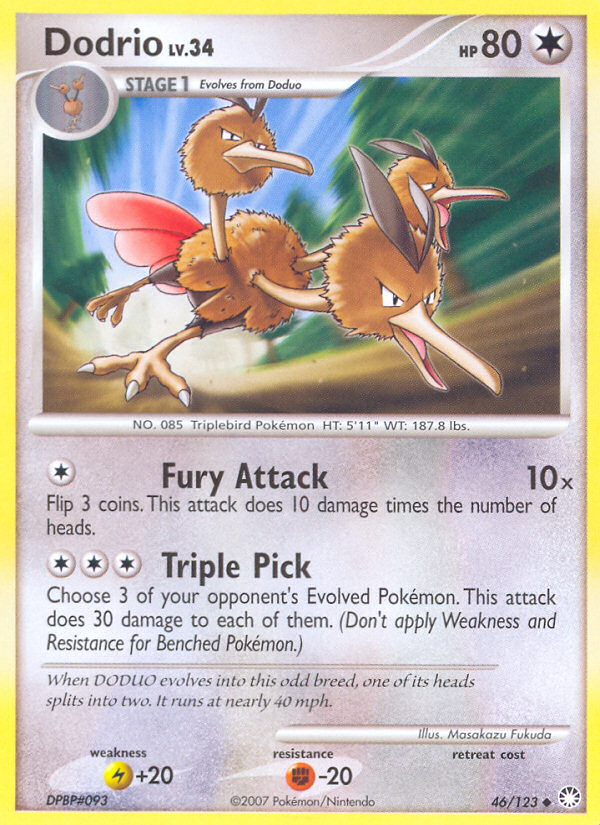Dodrio (046/122) Reverse Holo card image