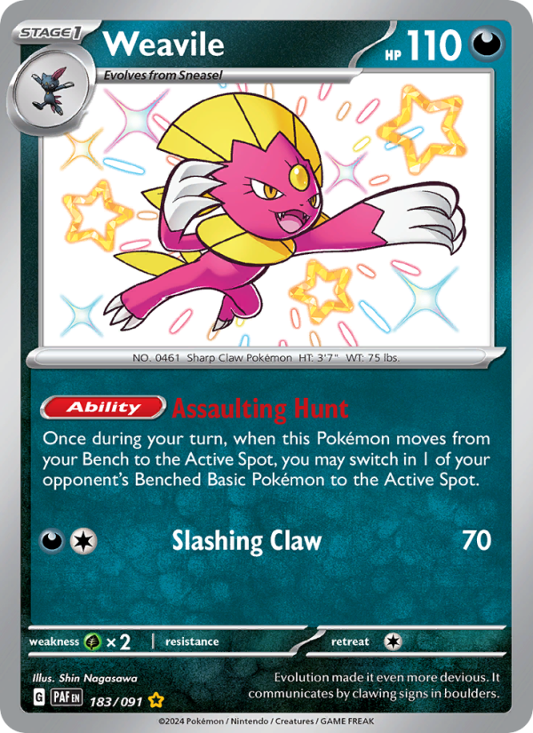 Weavile (183/91) Holographic card image
