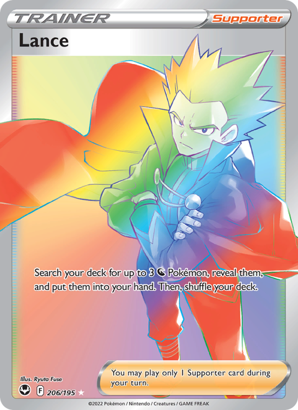 Lance (206/195) Holographic card image