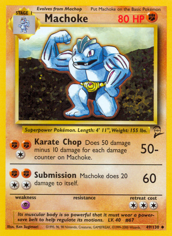 Machoke (049/130) Reverse Holo card image