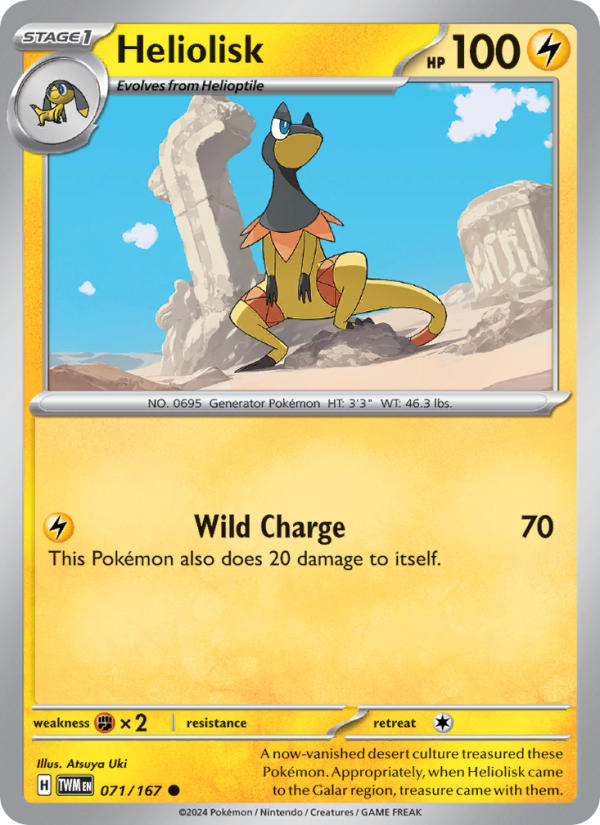 Heliolisk (071/167) Reverse Holo card image