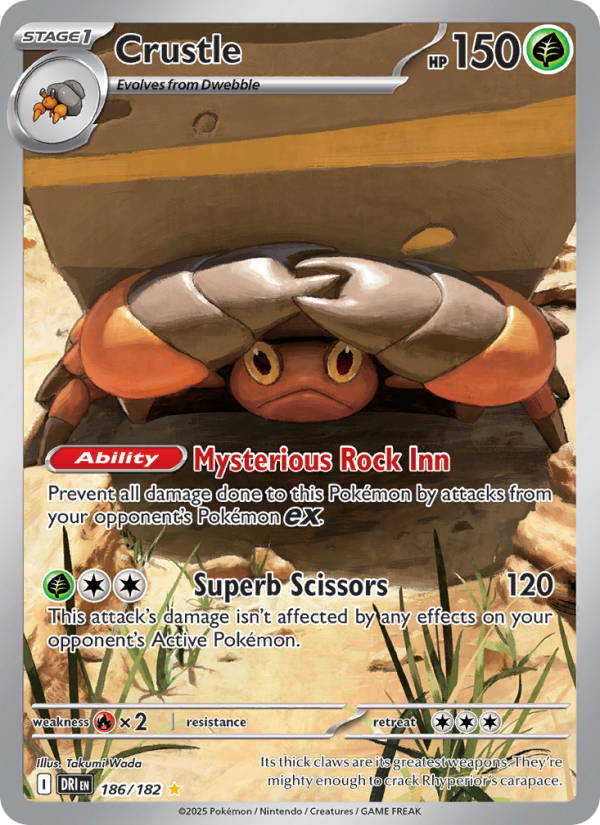 Crustle (186/182) Reverse Holo card image