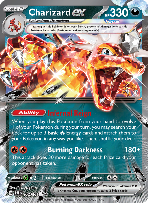 Charizard ex (054/91) Holographic card image