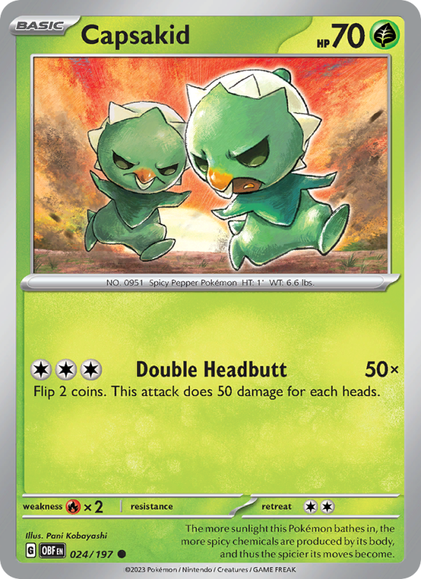 Capsakid (024/197) Reverse Holo card image