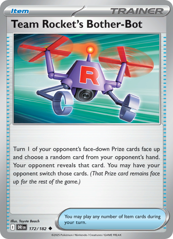 Team Rocket's Bother-Bot (172/182) Reverse Holo card image