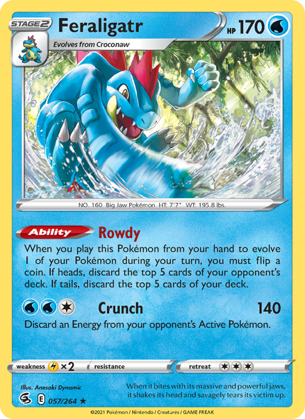 Feraligatr (057/264) Reverse Holo card image