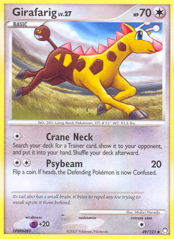 Girafarig (049/122) Reverse Holo card image