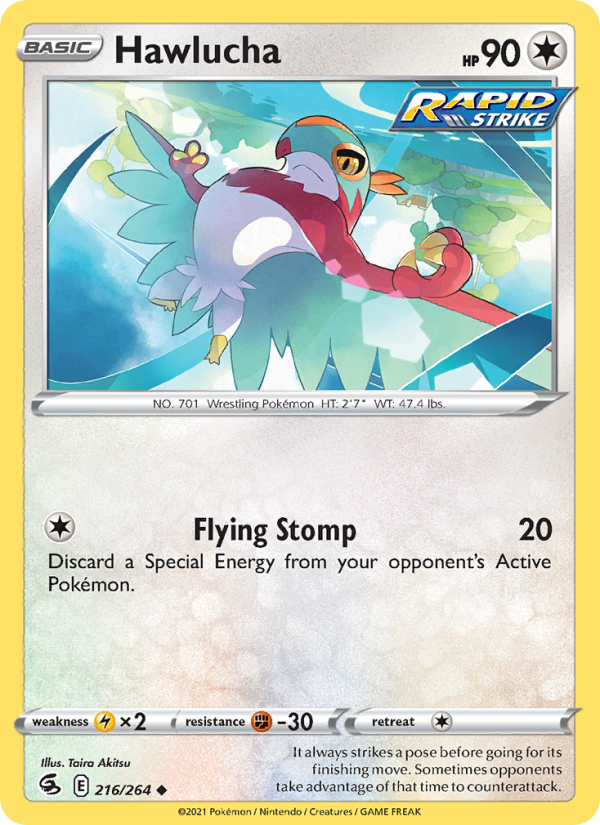 Hawlucha (216/264) Reverse Holo card image