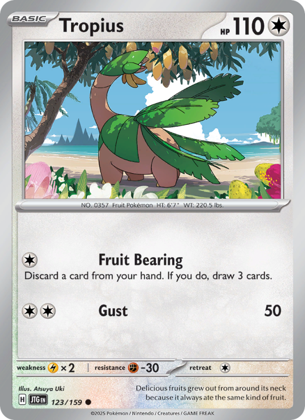Tropius (123/159) Reverse Holo card image