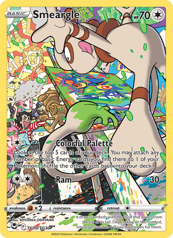 Smeargle (TG10/195) Holographic card image
