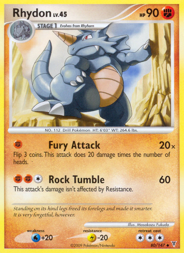 Rhydon (080/147) Reverse Holo card image