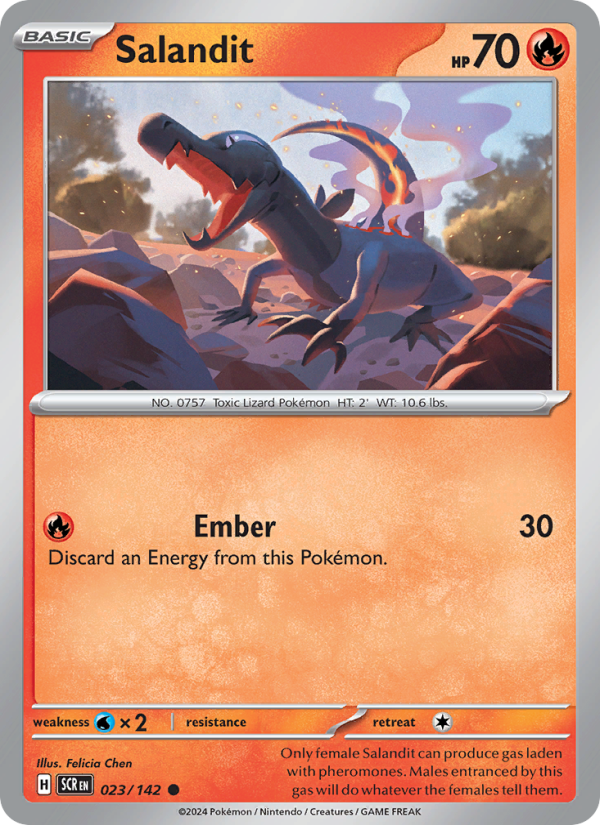 Salandit (023/142) Reverse Holo card image