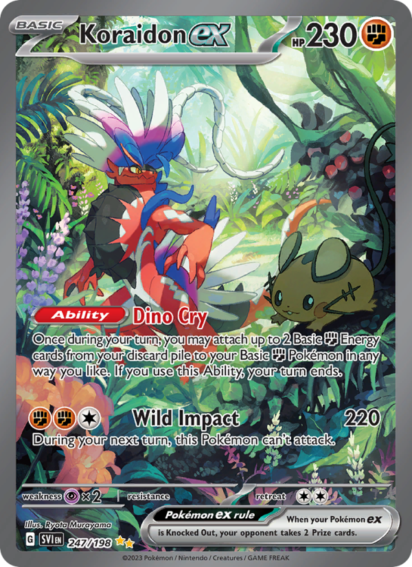 Koraidon ex (247/198) Holographic card image