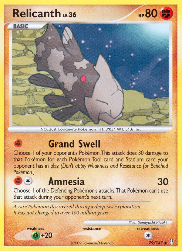 Relicanth (079/147) Reverse Holo card image