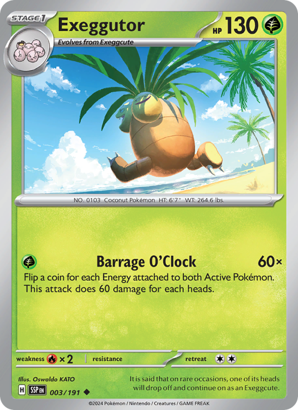 Exeggutor (003/191) Reverse Holo card image