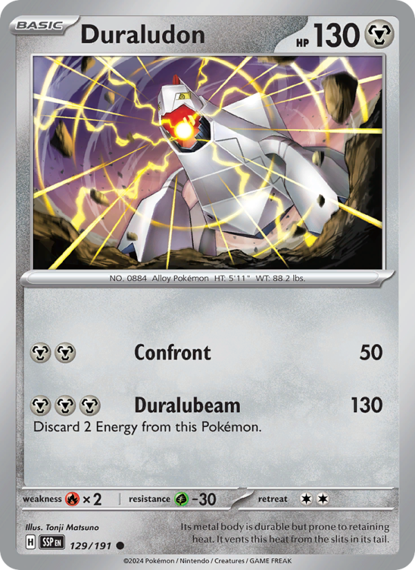 Duraludon (129/191) Reverse Holo card image