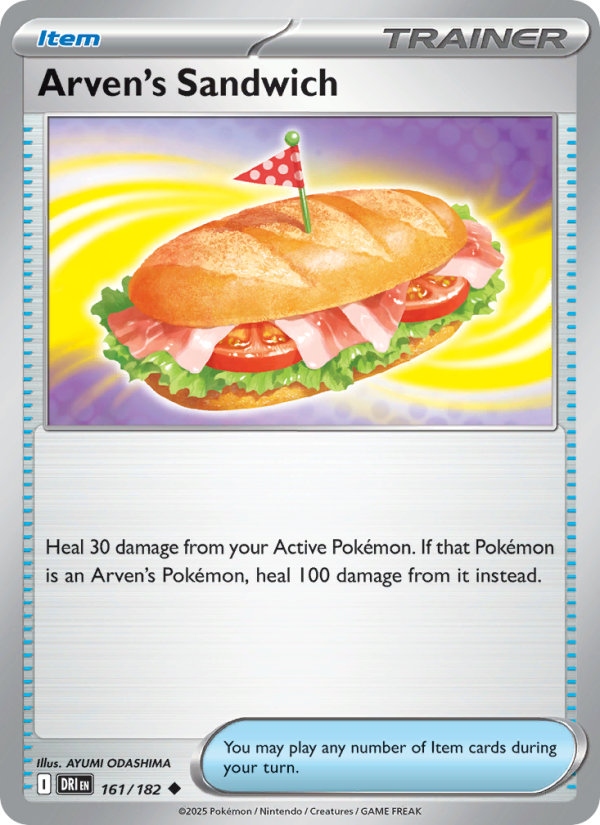 Arven's Sandwich (161/182) Reverse Holo card image