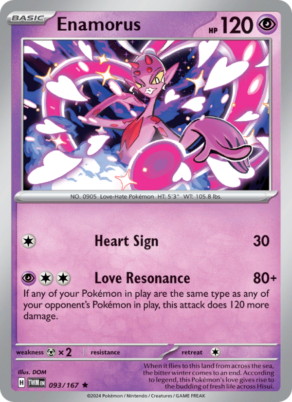 Enamorus (093/167) Reverse Holo card image
