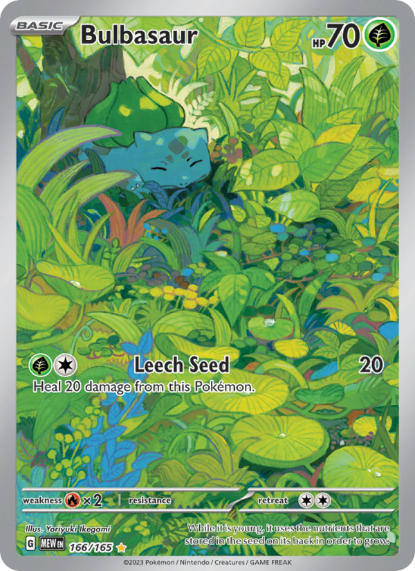 Bulbasaur (166/165) Holographic card image