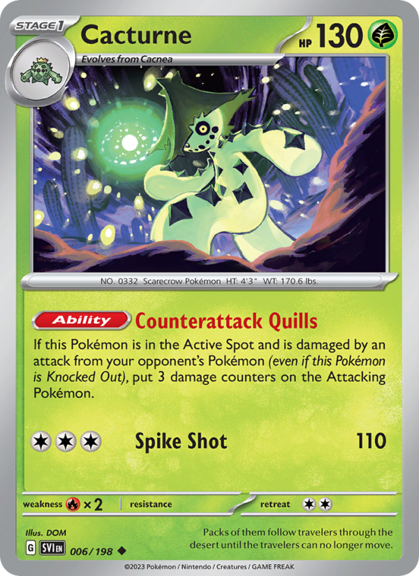 Cacturne (006/198) Reverse Holo card image