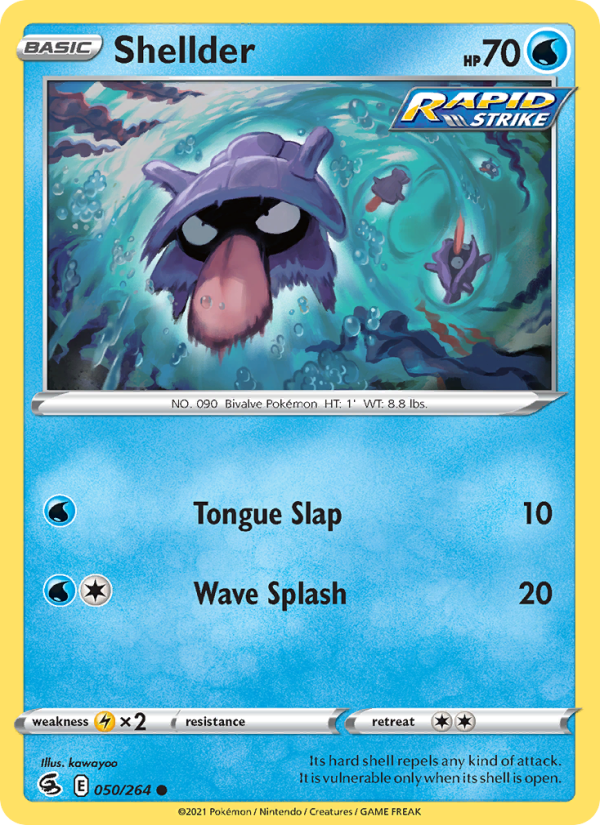 Shellder (050/264) Reverse Holo card image