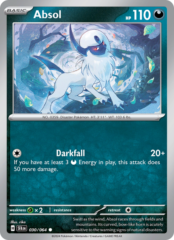 Absol (030/64) Reverse Holo card image