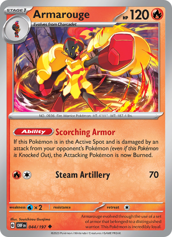 Armarouge (044/197) Reverse Holo card image
