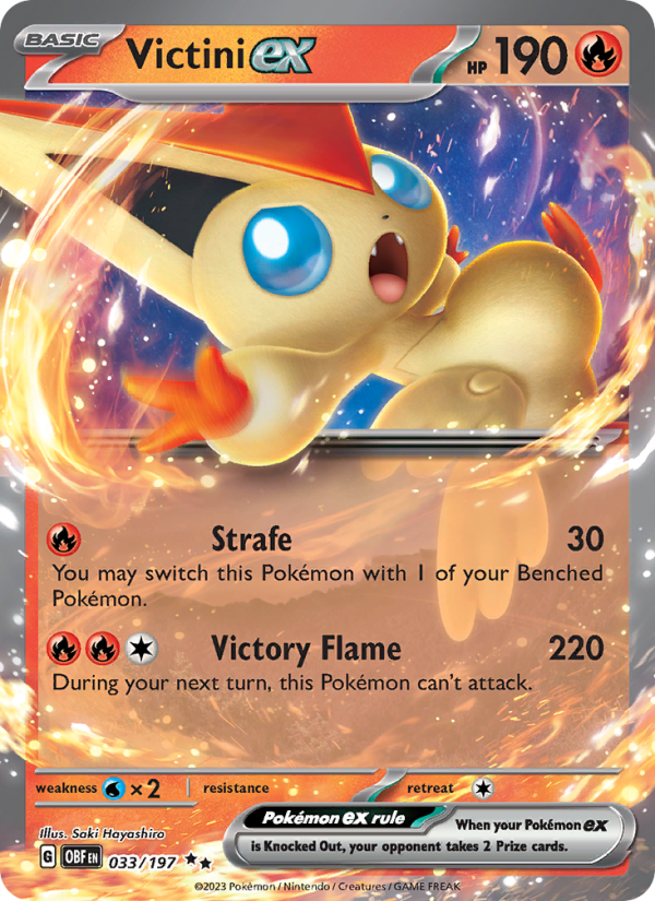 Victini ex (033/197) Holographic card image
