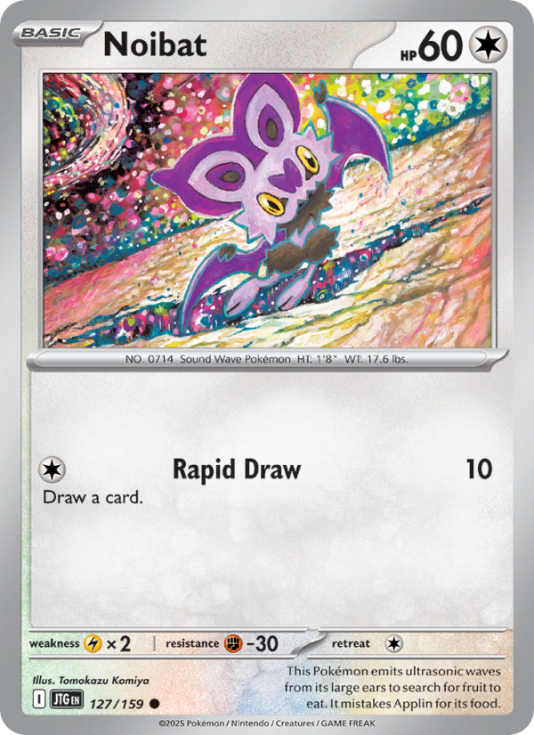 Noibat (127/159) Reverse Holo card image