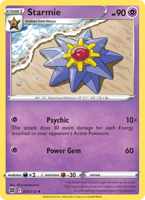 Starmie (055/172) Reverse Holo card image