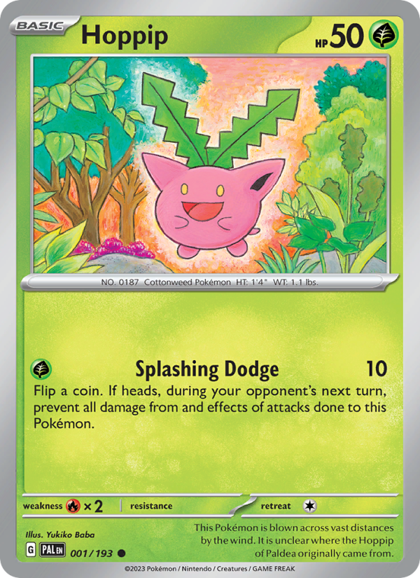 Hoppip (001/193) Reverse Holo card image
