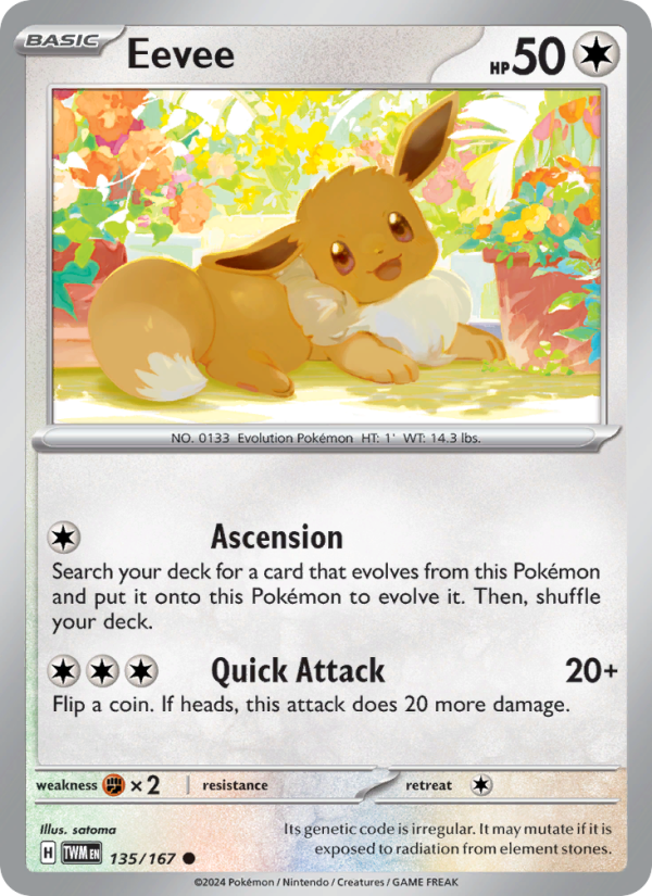Eevee (135/167) Reverse Holo card image