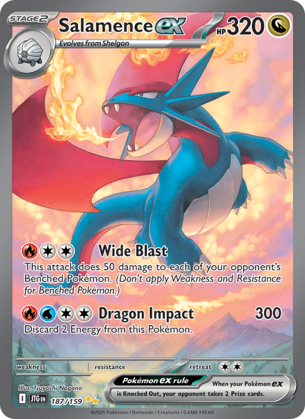 Salamence ex (187/159) Reverse Holo card image