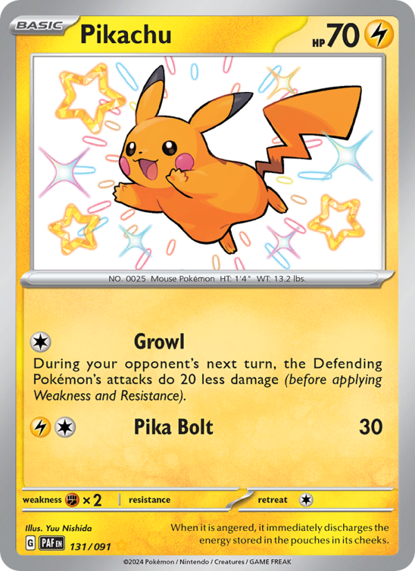 Pikachu (131/91) Holographic card image