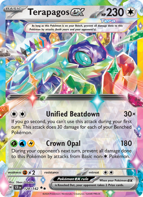 Terapagos ex (128/142) Holographic card image