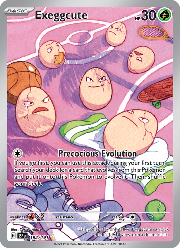 Exeggcute (192/191) Holographic card image