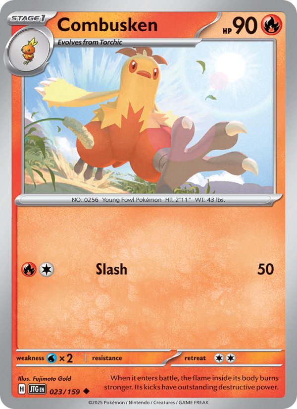 Combusken (023/159) Reverse Holo card image