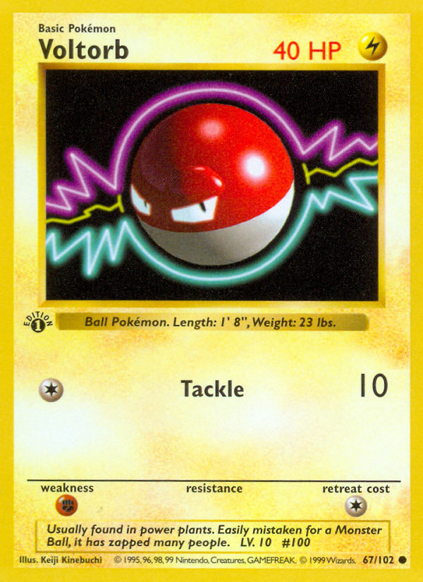 Voltorb (067/102) Reverse Holo card image
