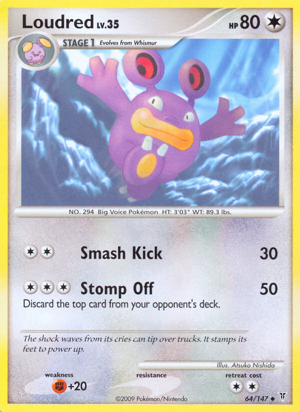 Loudred (064/147) Reverse Holo card image