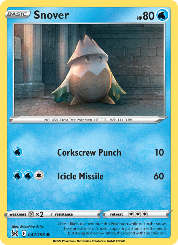 Snover (042/196) Reverse Holo card image