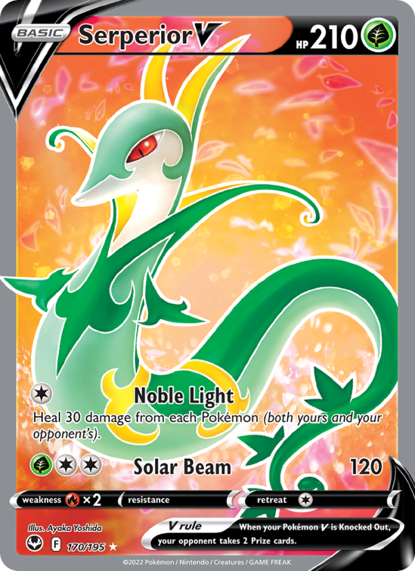 Serperior V (170/195) Holographic card image