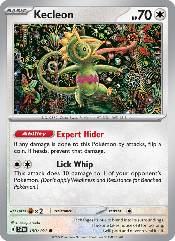 Kecleon (150/191) Reverse Holo card image