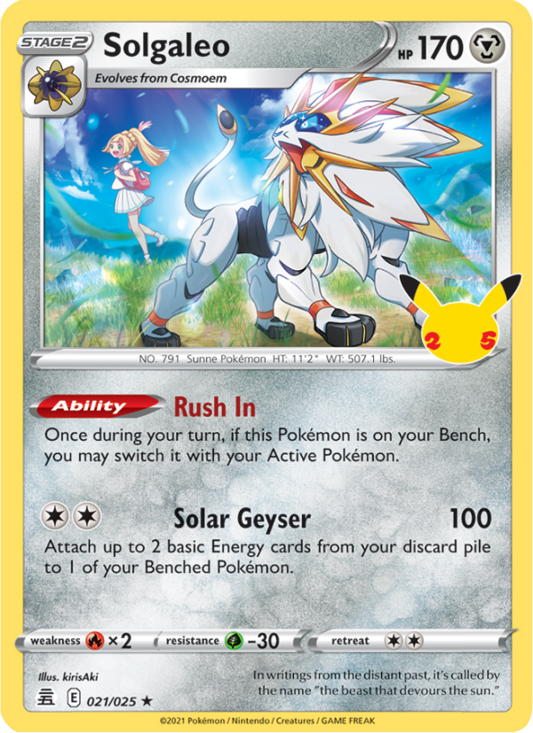 Solgaleo (021/25) Holographic card image