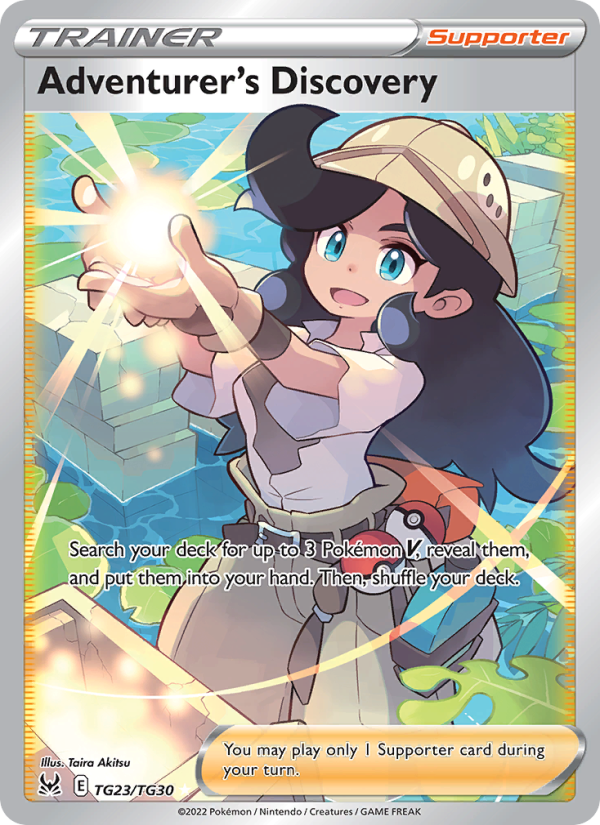 Adventurer's Discovery (TG23/196) Holographic card image