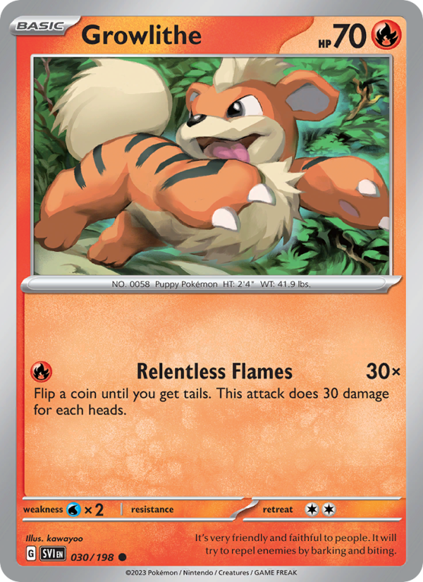Growlithe (030/198) Reverse Holo card image