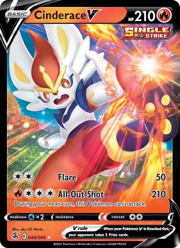 Cinderace V (044/264) Holographic card image