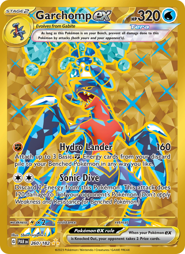 Garchomp ex (260/182) Holographic card image
