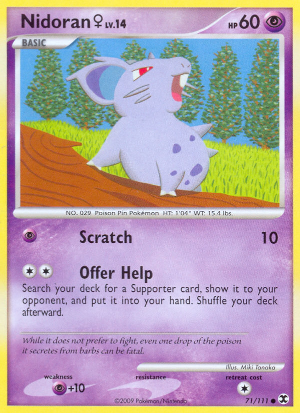 Nidoran♀ (071/111) Reverse Holo card image